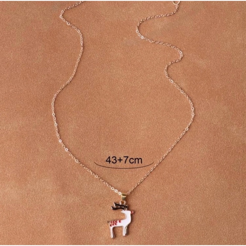 3 total- Christmas Reindeer Necklace - Picture 2 of 3